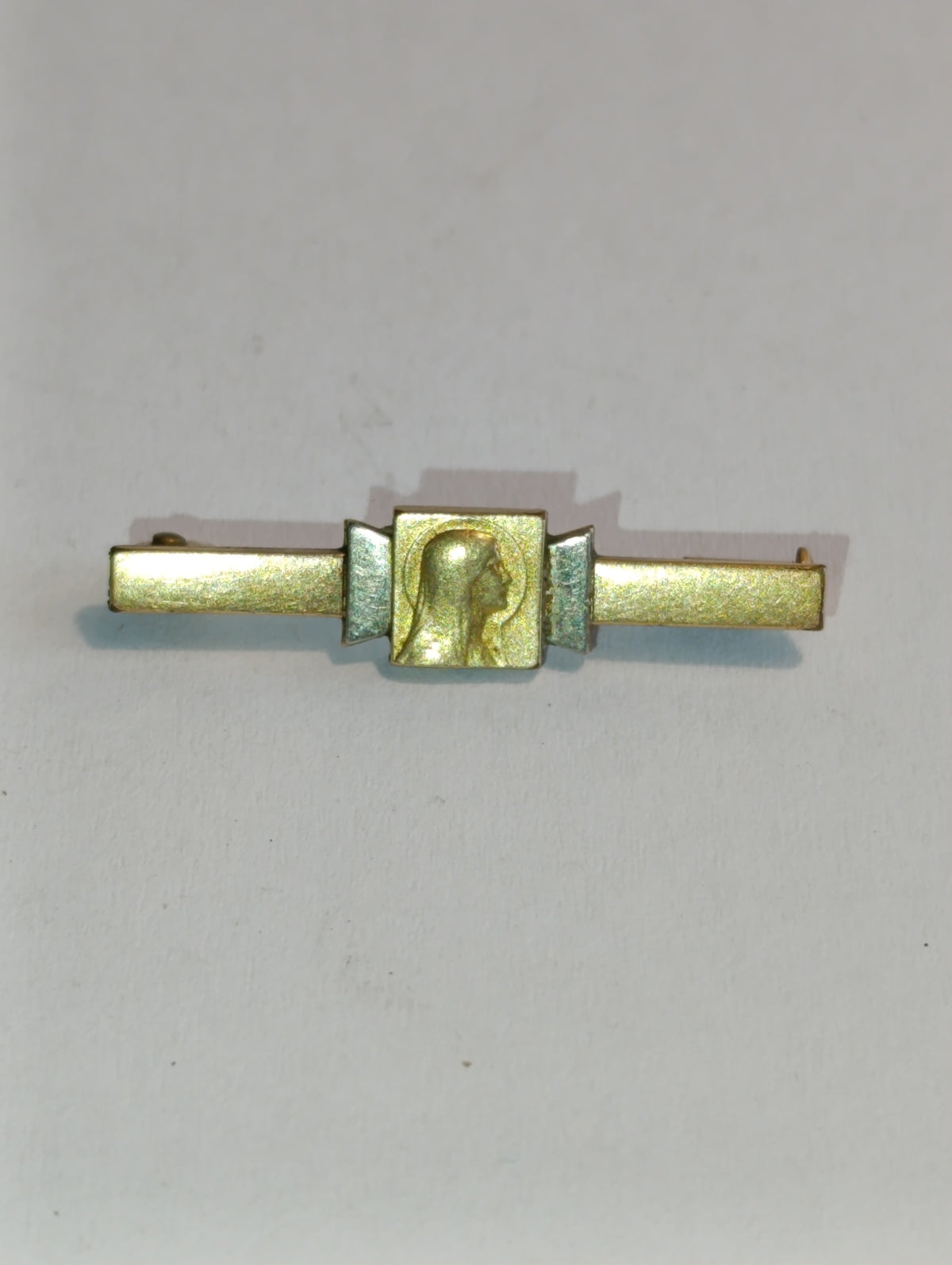 Broche barrette de la Vierge marquée FIX – 3 cm
