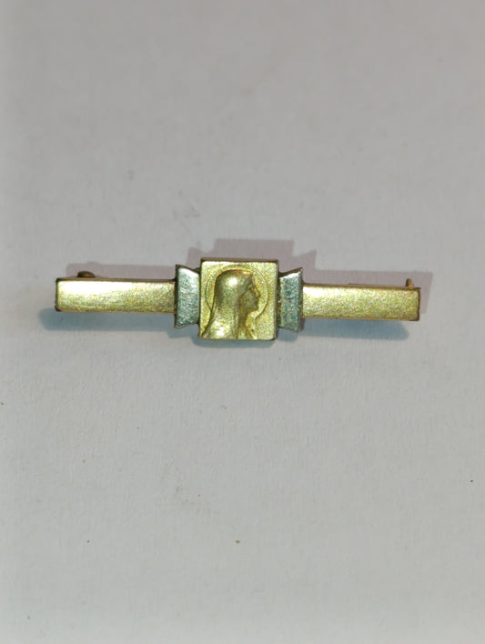 Broche barrette de la Vierge marquée FIX – 3 cm
