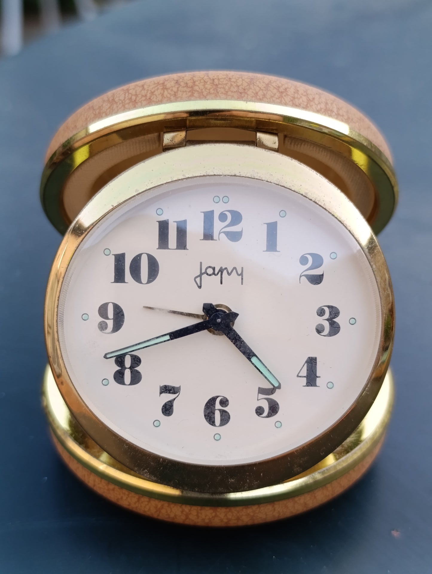 Réveil de voyage Japy pliant rond vintage – Made in France – Fonctionnel