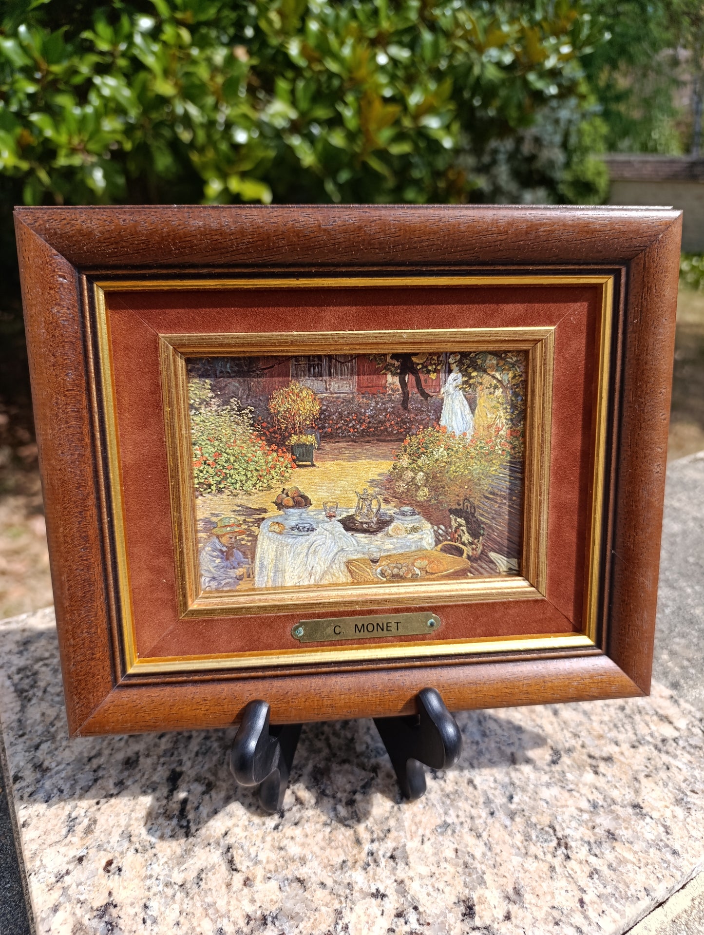 Claude Monet – Le Déjeuner – Reproduction encadrée vintage