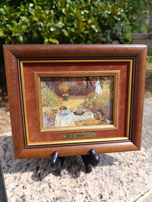 Claude Monet – Le Déjeuner – Reproduction encadrée vintage