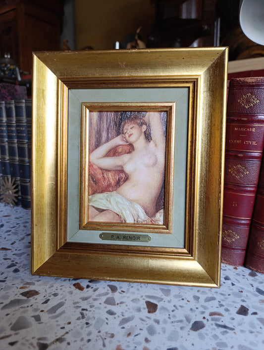 Reproduction encadrée P. A. Renoir – Nu féminin – Tableau décoratif style impressionniste