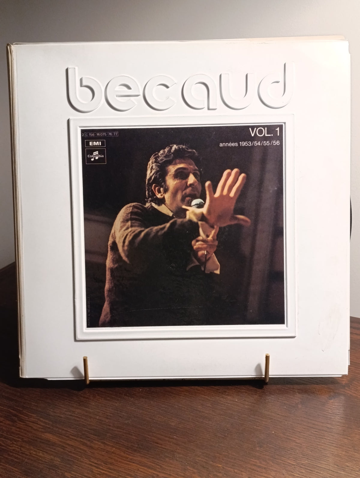 Gilbert Bécaud – Vol. 1 – Années 1953/54/55/56 – Vinyle 33 tours – pochette de l’exemplaire vendu